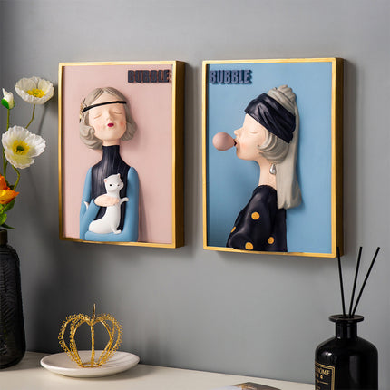 Bubble Girl Living Room Children's Room Decoration