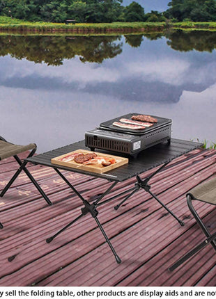 Mesa plegable de aleación de aluminio para acampar al aire libre, ligera, para picnic y barbacoa.