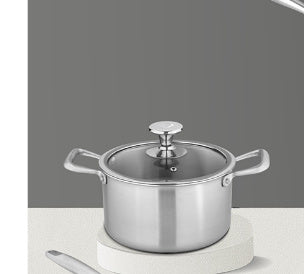 Juego de utensilios de cocina antiadherentes de fondo plano sin revestimiento Instale el juego completo