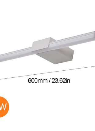 Espejo de baño de estilo nórdico con iluminación LED