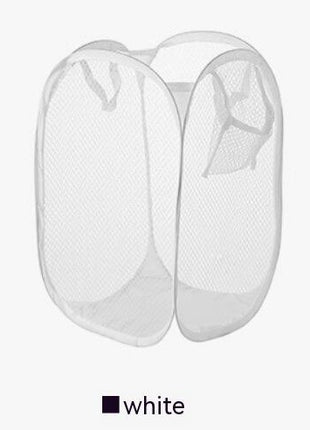 Foldable Nylon Mesh Laundry Basket