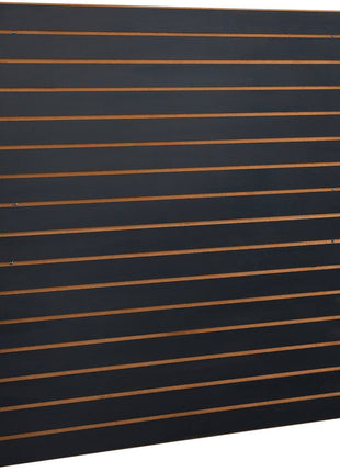 Black Garage Slatwall Panels