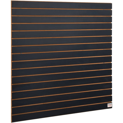 VEVOR Slatwall Panels, 4 Ft X 2 Ft Black Garage Wall Panels