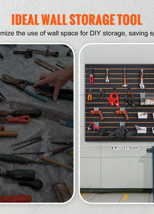 Black Garage Slatwall Panels