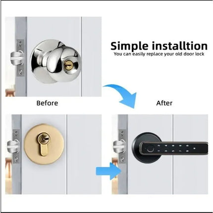 Tuya Fingerprint Door Lock With Lock Smart Fingerprint Door