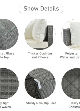 Outdoor Wicker Patio Furniture Set