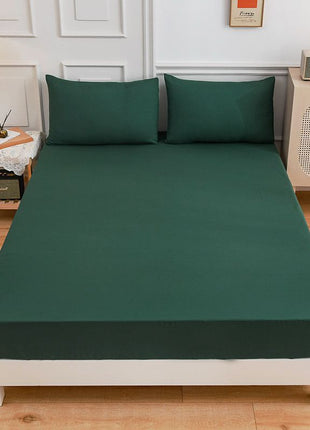 Sábanas de algodón para estudiantes, sábana ajustable, funda de almohada