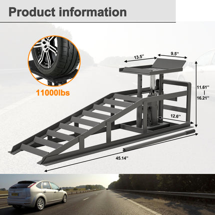 2-Pack Low-Profile Car Ramps