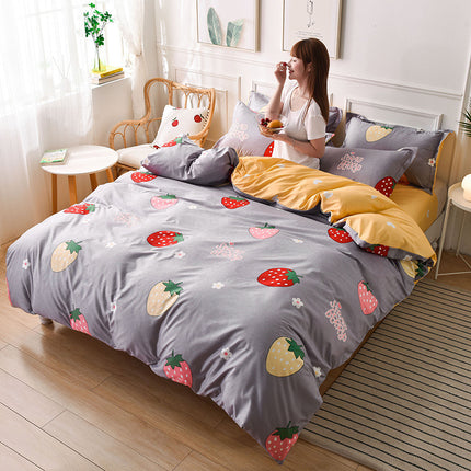 Juego de sábanas de cuatro piezas, fabricantes de textiles para el hogar, ropa de cama al por mayor