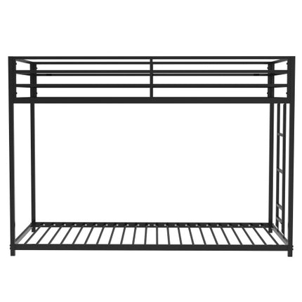 Adam Sturdy Twin Over Twin Bunk Bed Metal Black