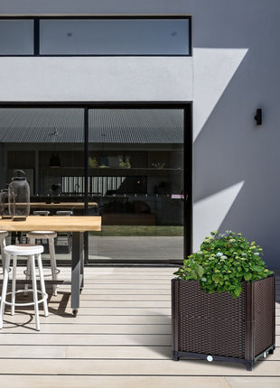 Maceta elevada para plantas de exterior